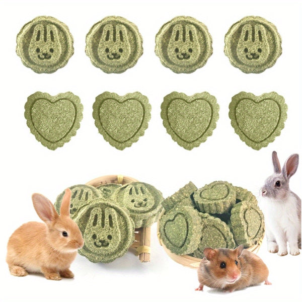 Rabbit Timothy Hay Toys, Natural Bunny Molar Treats, Herbal Flower Rabbit Chew Toys for Small Animal Teeth, Rats, Chinchillas, Guinea Hamster