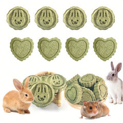 Rabbit Timothy Hay Toys, Natural Bunny Molar Treats, Herbal Flower Rabbit Chew Toys for Small Animal Teeth, Rats, Chinchillas, Guinea Hamster