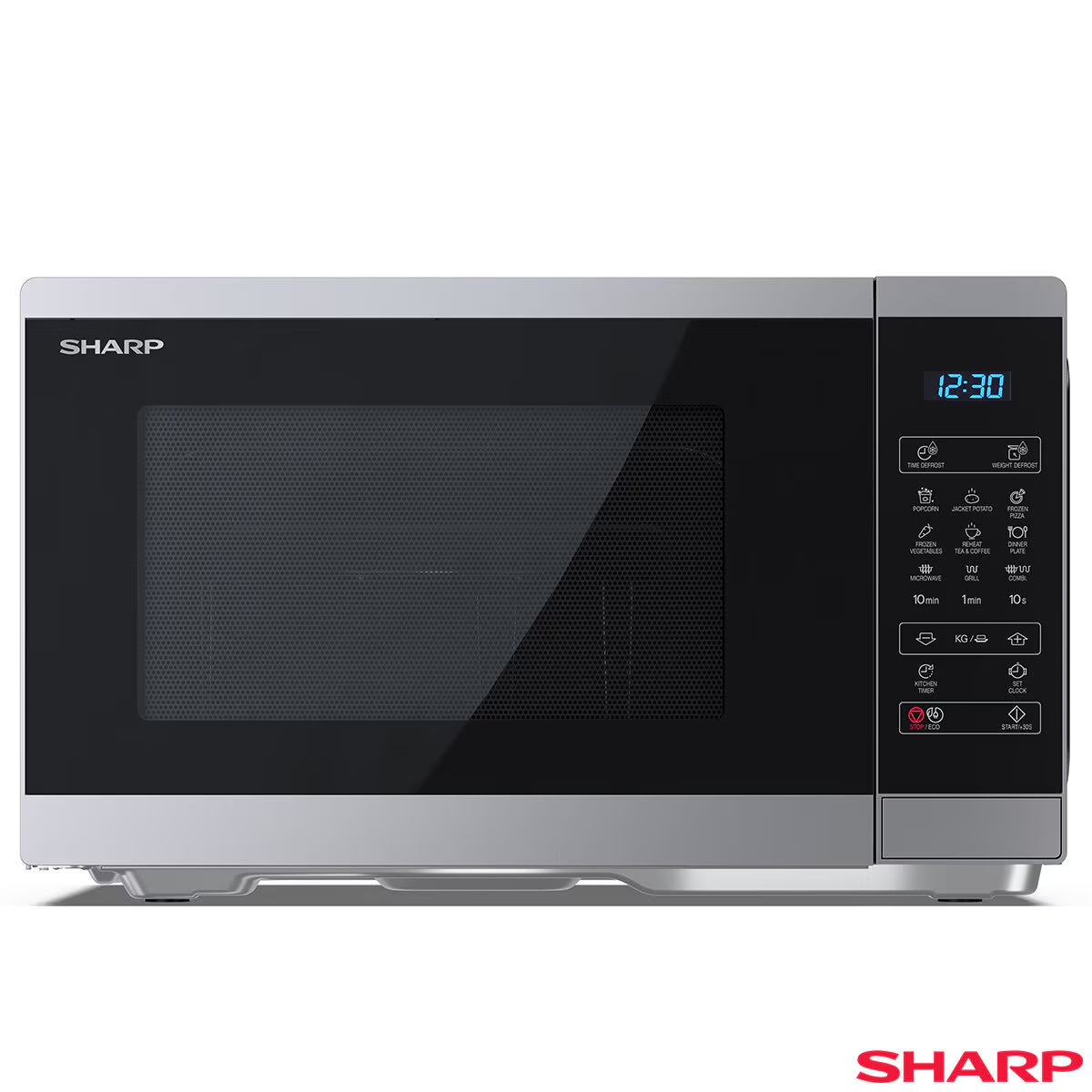 Sharp 25 Litre 900W Digital Microwave with 1000W Grill, YC-MG252AU-S