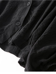 Women's Summer Sheer Lightweight Cropped Cardigan Jacket - V-Neck Button Front Button-Front Closure, Semi-Sheer Suitable for Camisoles & Dresses, Office Layering Piece, Machine Washable V-Neck Blouse Style Cardigan