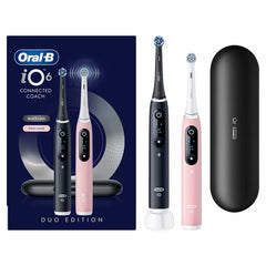 Oral B Io 6 Duo Pack Power Electric Toothbrush in Black Lava & Pink Sand