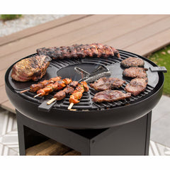 Redfire Mantanzas Wood Burning Fire Bowl with Grill and Wood Storage