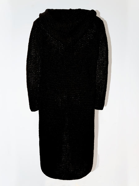 Men's Casual Sport Sweater, Long Hooded Knit Cardigan with Thick Yarn Knitting, Large Side Pockets, Loose Fit, Warm and Stylish, for a Casual and Stylish Look
