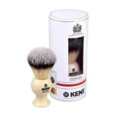 Kent Large Synthetic Shaving Brush, Ivory White