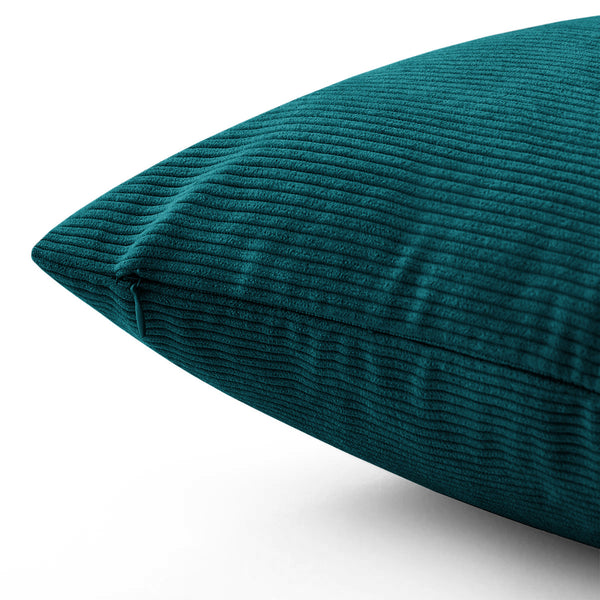 1pc Stripe Velvet Cushion Cover – Soft Luxury Cushion Case, Modern Textured Design, Machine Washable for Sofa & Bedroom Decor, Ideal Gift