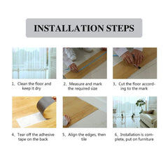 36pcs 5 mÂ² Floor Planks Tiles white Self Adhesive Wood Effect Vinyl Flooring UK NEW