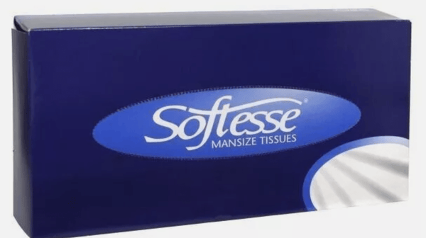 Softesse Mansize 2 Ply Facial Tissue Boxes Soft Absorbent Paper Tissue Household
