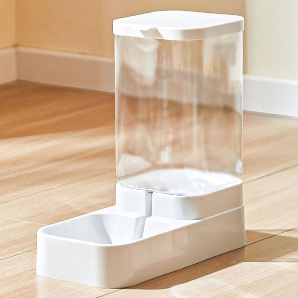 Pet Feeder Pets Food Feeder and Waterer Set 3.8L 2.1kg, 29*13.5*28.5cm, Travel Supply Feeder and Water Dispenser for Dogs Cats Pets Animals