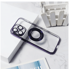 Magnetic Phone Casefor iPhone 12, 12 Pro, 12 Pro Max Titanium Metallic Color Luxury Phone Case Support Wireless Charging with Lens Protector Shockproof Clear Cover