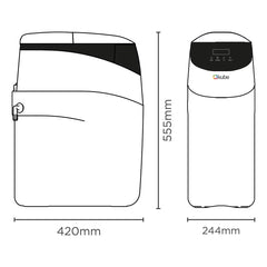 Ekube Electric Water Softener – for Homes with up to 2 Bathrooms