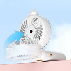 SJMR Powerful Hand Fan with Mist and LED Display – USB Rechargeable Mist & Cooling Fan for Travel, Outdoors, Makeup – Foldable, Long Battery, Portable Personal Fan
