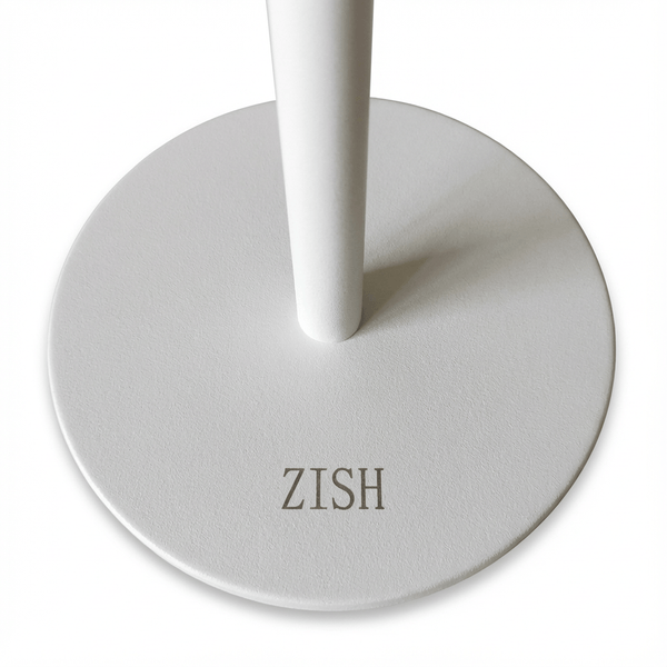 ZISH Toilet Roll Holder Free Standing - Stainless Steel Bathroom Toilet Paper Organizer and Dispenser - No Drill Toilet Roll Stand Freestanding - Up to 5 Toilet Roll Storage