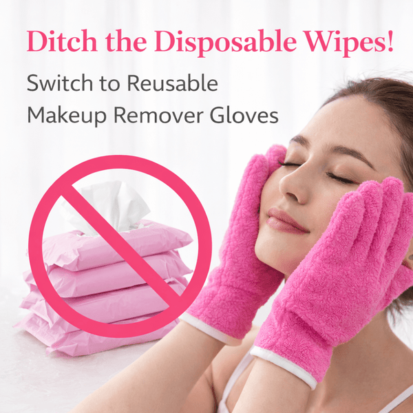 Make Up Remover Gloves Skincare Products For Women Sensitive Skin Wet Wipes Make Up Remover Pads Make Up Remover Products Make Up Remover Wipe for Eyes Facial Sponges Your Face Sensitive Wipes Soft Microfiber Towel Suitable For Women Clean Girl Accessorie