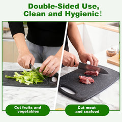 3pcs/13pcs Kitchen Cutting Board, Plastic Cutting Board, Thick Cutting Board, Suitable For Cutting Meat, Vegetables, And Fruits, With Easy-grip Handle, Dishwasher Safe.