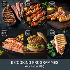 Tefal GC7178G1 Optigrill+ Health Grill in Black