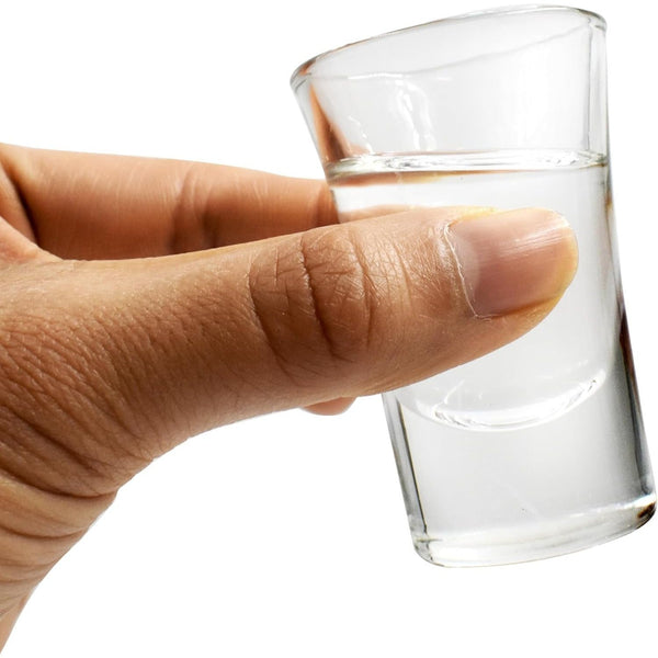 Heavy Base Shot Glasses - 25ml Shot Glasses Set for Alcohol, Vodka, Expresso, Tequila & Desserts - Durable and Reusable for Home, Bars & Party