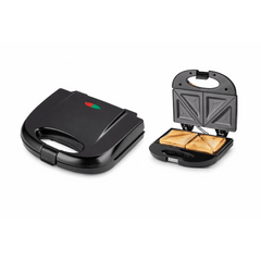 750W Fast Heating Sandwich Toaster – Double-Sided Grill, Non-Stick Plastic Electric Panini Press & Toastie Maker, Cool Touch Handle, Vertical Storage Kitchen Appliance
