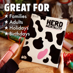 Herd Mentality – Udderly Hilarious Family & Party Board Game for Adults, Teens & Kids | 4–20 Players | Easy to Learn & Loved by Millions | Bonus Online Content | Great for Christmas Gifting