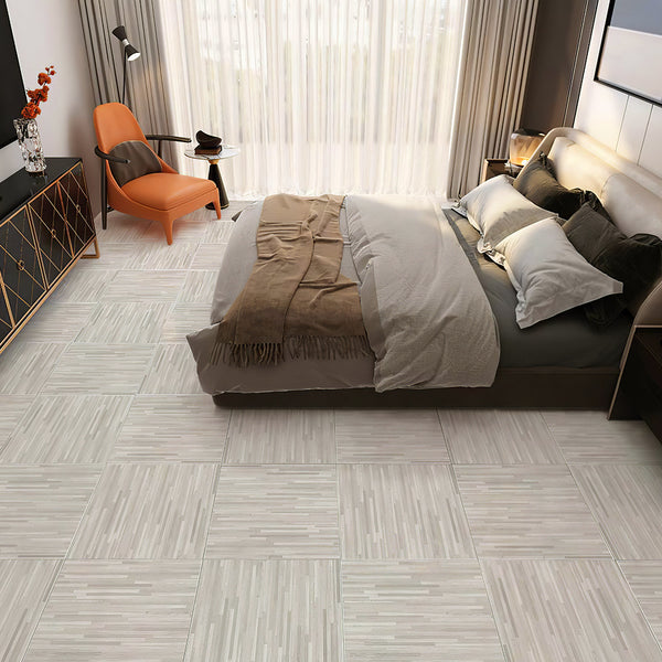 LIVINGANDHOME 24PCS Peel and Stick Non-slip Floor Tiles - 12