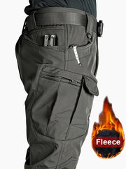 Lined Tactical Cargo Pants | Thickened, Fleece Multi-Pocket Design, Windproof, Stretch Fabric, Perfect for Winter Outdoor Activities, No Belt