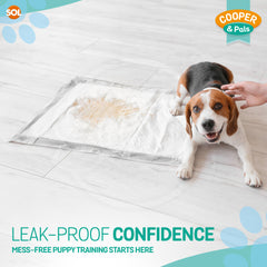 400 Pack Puppy Training Pads 45x60cm | Super Absorbent Leak-Proof Dog Pee Pads | Odor Control & Moisture Lock Layers | Disposable Indoor Pet Training Pads for Puppies & Small Dogs
