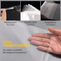 A4 Clear Self-Adhesive Bags 100 Pack, 22X30Cm Self Sealing Cellophane Display Bags/Sealable Bags, Food Safe, A4 Cello Bags OPP for Cookies,Cards,Envelopes,Pictures
