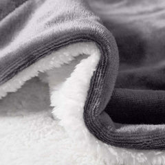 1pc Luxurious Double-Sided Sherpa Throw Blanket – Soft, Warm & Cozy Contemporary Blanket, Machine Washable, Perfect for Couch, Bed, Office & Travel, Ideal Gift