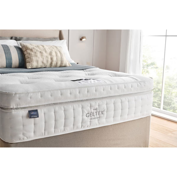 Silentnight Geltex 4000 Pocket Boxtop Mattress & Sandstone Divan in 4 Sizes