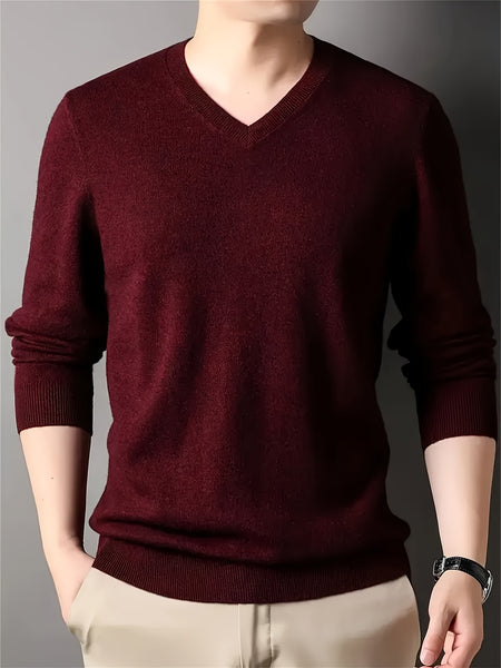 100% Cashmere Men'S Sweater Perfect for Casual Comfort Business Layering The Fabric Is Soft Exceptionally Warm
