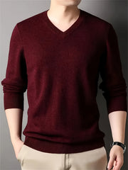 100% Cashmere Men'S Sweater Perfect for Casual Comfort Business Layering The Fabric Is Soft Exceptionally Warm