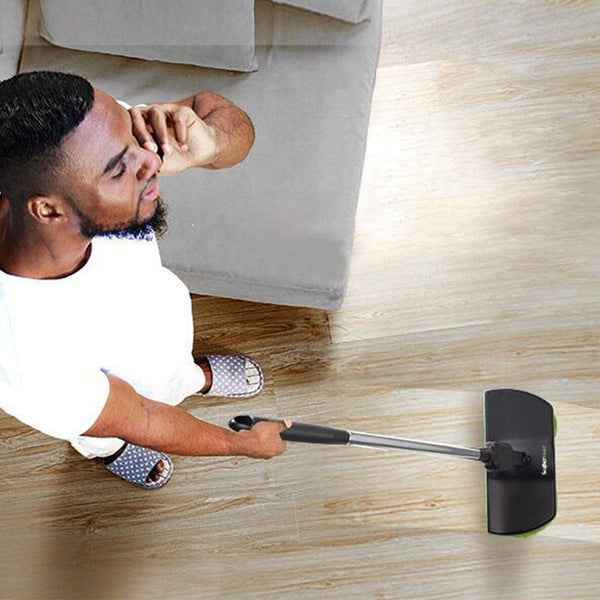 Electric Cordless Mop with Spinning Polisher & Scouring Pads - 360° Rotating Head, Dual-Speed Control, Ergonomic Handle & Telescopic Pole for Hardwood, Tile, PVC Floors - Wet/Dry Cleaning, Scratch-Free Surface Safe, Cordless & Portable Design for Ho
