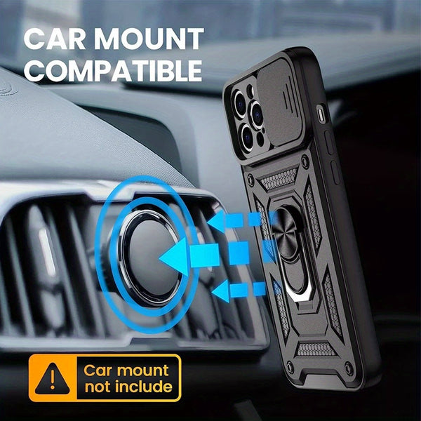 Phone case: Shock-Proof Protective Case for iPhone 15 14 13 11 12 Pro Max Plus Max XR 7 8 SE 2020 with Ring Holder