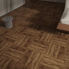 LIVINGANDHOME 24PCS Peel and Stick Non-slip Floor Tiles - 12