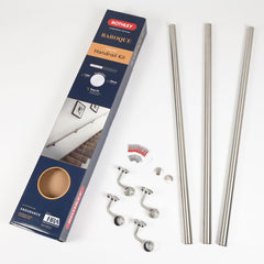 Rothley Stainless Steel Hand Rail Kit, 3.6M - Available in 3 Finishes