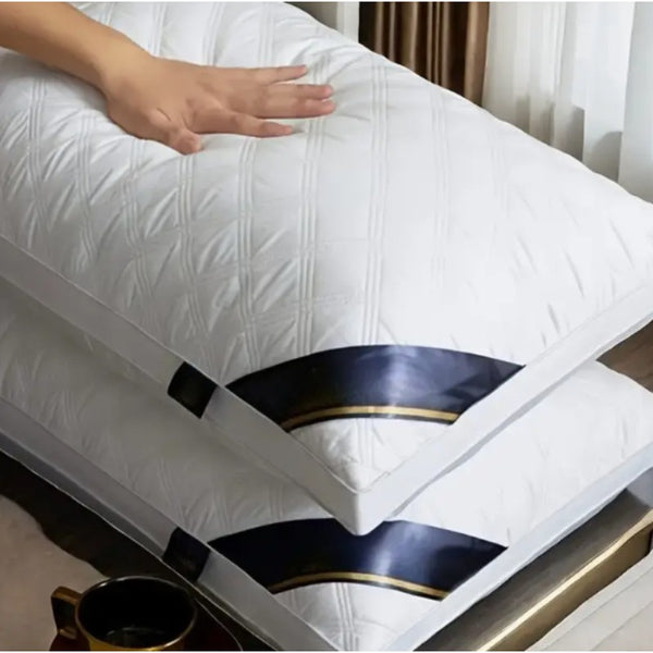 2pcs 3D Sleep Pillow, Hotel Style Same Design Non-Collapsing, Hypoallergenic, Soft, High Bounce, Zipper Closure, Machine Washable, for Adult, All Seasons Use, Multipurpose, Body Pillow Case, Comfortable Pillow for Sleeping