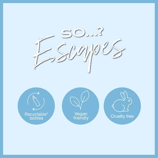 So…? Escapes Womens Gift Set, with Ibiza Dream, Bali Breeze, Mykonos Nights & Majorca Love, Fragrance Spray Set (4 X 50Ml)