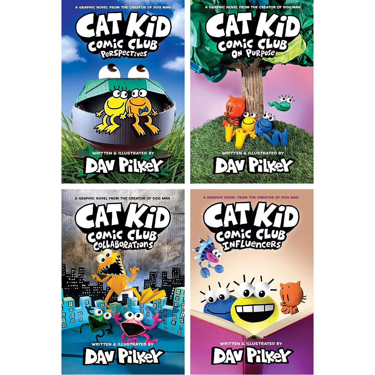 Cat Kid Paperback X4 Book Collection
