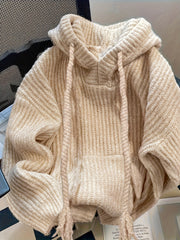 Pink Hooded Drawstring Sweater, Sweet and Casual. Suitable for Spring/autumn/winter Seasons, Niannian