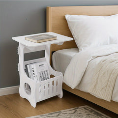 Bedside Table Cabinet Side End Coffee Tea Table Nightstand Storage Shelf