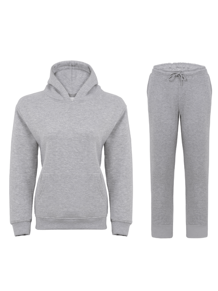Women 2Pc Tracksuit Set - Comfort-Fit Hoodie and Sweatpants Cord Set - Versatile Joggers Casual Sportswear for Daily Wear, Ladies Gym, Outdoor and Workouts