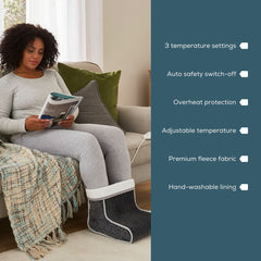 Beurer FW20 Cosy Electric Heated Foot Warmer, Grey