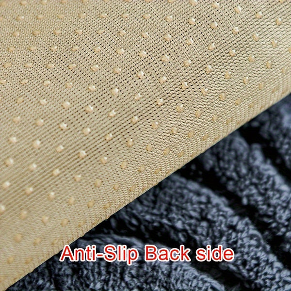 1pc Plush Non-Slip Sofa Cover, Modern Luxury, Pet-Friendly, Breathable, Fashionable Home Decor