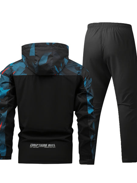 Men'S Long-Sleeve Sports Outfit with Casual Long Pants