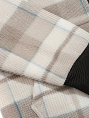 Men's Heavyweight -Lined Hooded Jacket - Full-Zip Plaid Thickened Shirt with Pockets and Adjustable Drawstring, Comfortable and Warm for Autumn and Winter
