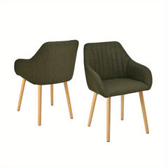 Modern Scandinavian Dining Chairs Suitable for - Ergonomic Armrests & Padded Seats with Cushioned Backrest, Soft /Upholstery & Sturdy Legs - - Modern Chairs, for, or for Company Events (Assembly Required)