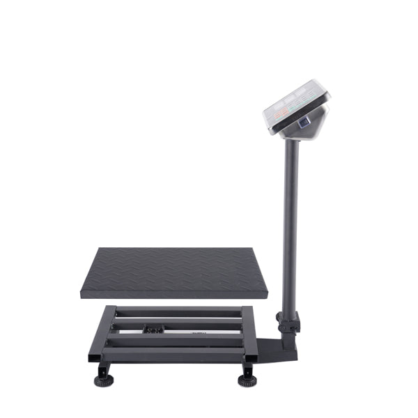 100kg deep gray high-precision electronic platform scale, iron material platform scale, 30 * 40cm tabletop, 50g division value, storage of 5 unit prices and 99 accumulations, supermarket and vegetable market logistics weighing, commercial scale.