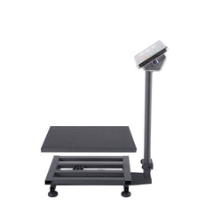 100kg deep gray high-precision electronic platform scale, iron material platform scale, 30 * 40cm tabletop, 50g division value, storage of 5 unit prices and 99 accumulations, supermarket and vegetable market logistics weighing, commercial scale.