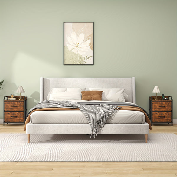 2 Drawers Bedside Table, Small Nightstand For Bedroom, Chest Of Drawers Bedroom, Storage Drawers For Living Room, Hallway