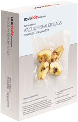 Sousvidetools | Vacuum Sealer Bags | Pack of 100 | 30Cm X 40Cm | Embossed Food Storage | Sous Vide Cooking, Freezing & Microwaving | [SVT-06005]