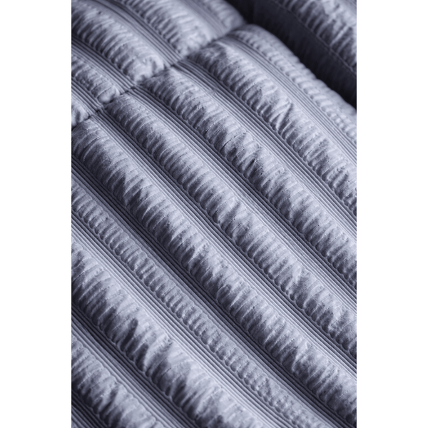 Luxury Washed Microfibre Seersucker Comforter Duvet Quilt – Soft & Lightweight All Season Bedding – White & Grey – Single, Double & King Size